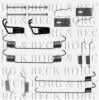 BORG & BECK BBK6263 Accessory Kit, disc brake pads